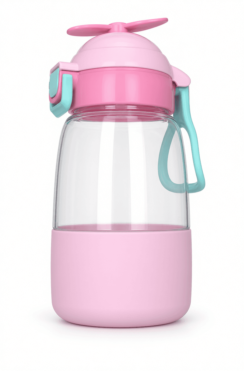 Pink Kids Water Bottle 450ml